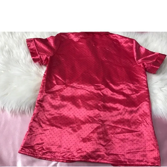 Adorable pink polka dot pj top - Picture 5 of 8